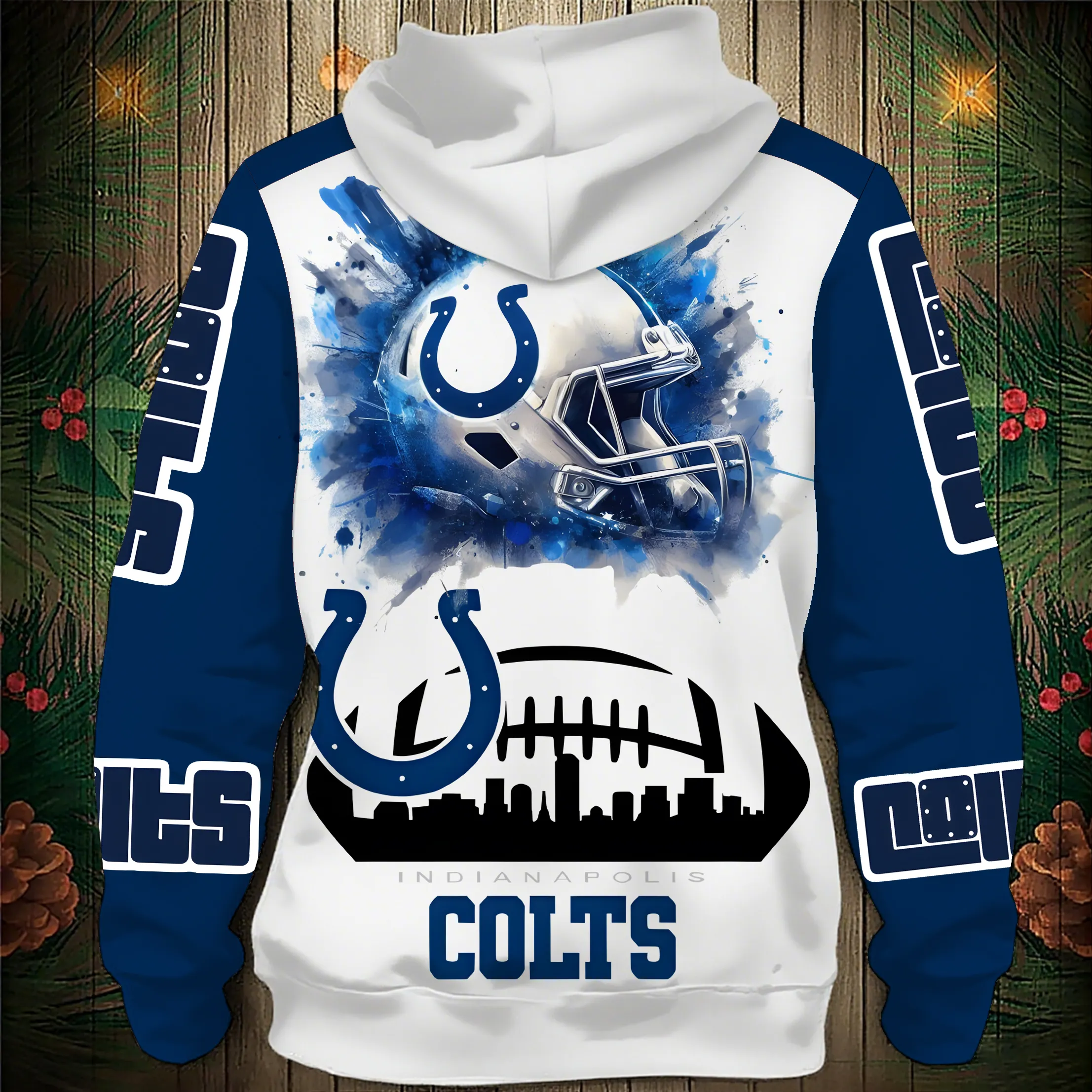 Indianapolis Colts 2026 New 3D Graphic Hoodie Secondary image