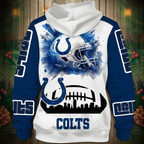 Indianapolis Colts 2026 New 3D Graphic Hoodie