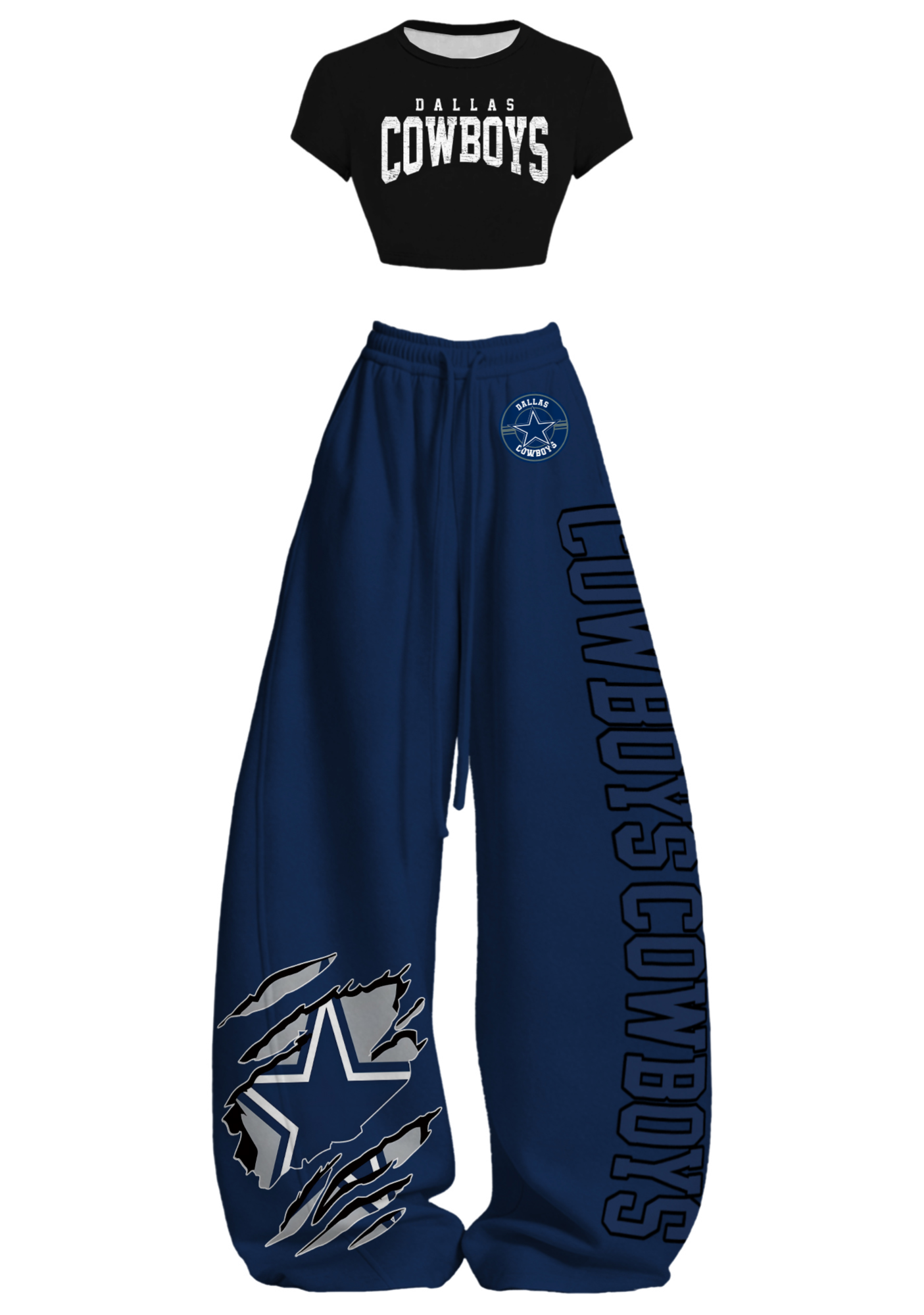 Dallas Cowboys Tops & Elasticated Trousers Two-Piece Set Main image