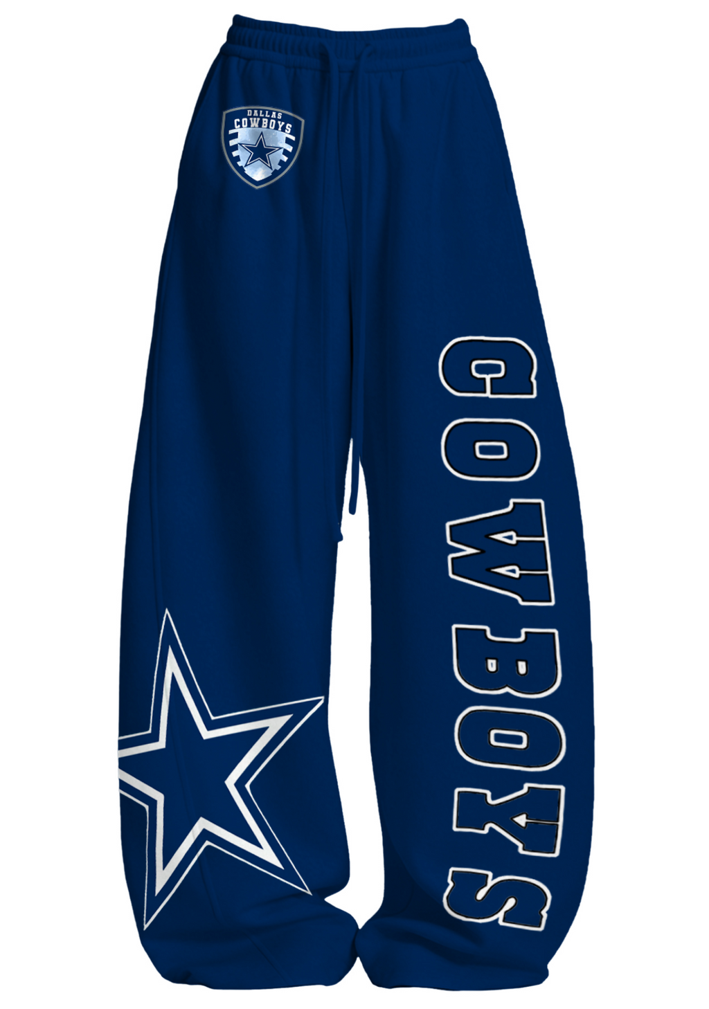 Dallas Cowboys Blue Tops & Elasticated Trousers Two-Piece Set