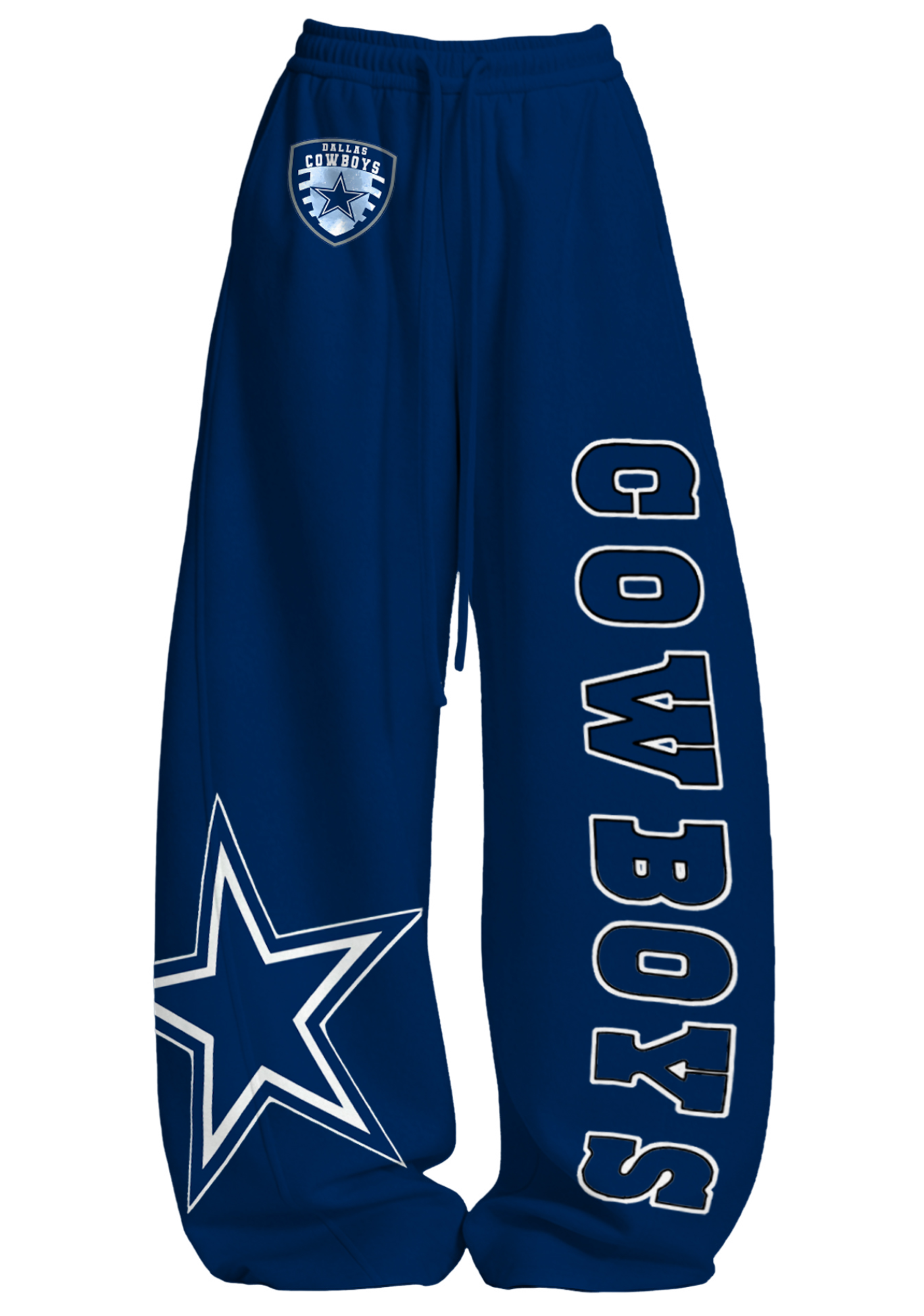 Dallas Cowboys Blue Tops & Elasticated Trousers Two-Piece Set