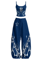 Dallas Cowboys Tops & Elasticated Trousers Two-Piece Set