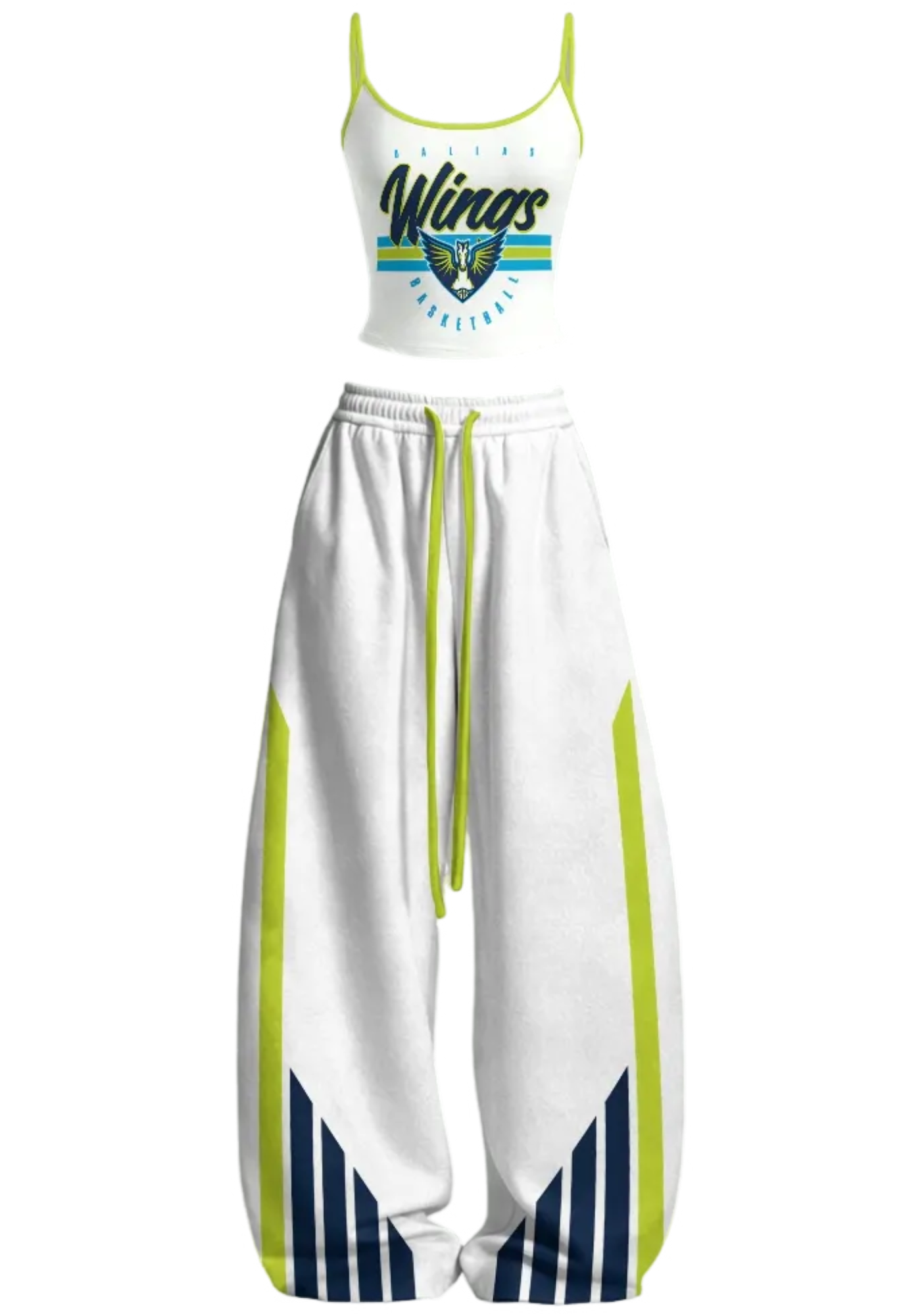 Dallas Wings WNBA Tops & Elasticated Trousers Two-Piece Set Main image
