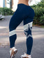Dallas Cowboys Star Geometric Print Workout Leggings For Lady
