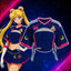 “Sailor Moon” Mesh Short-Sleeve Tube Top Set