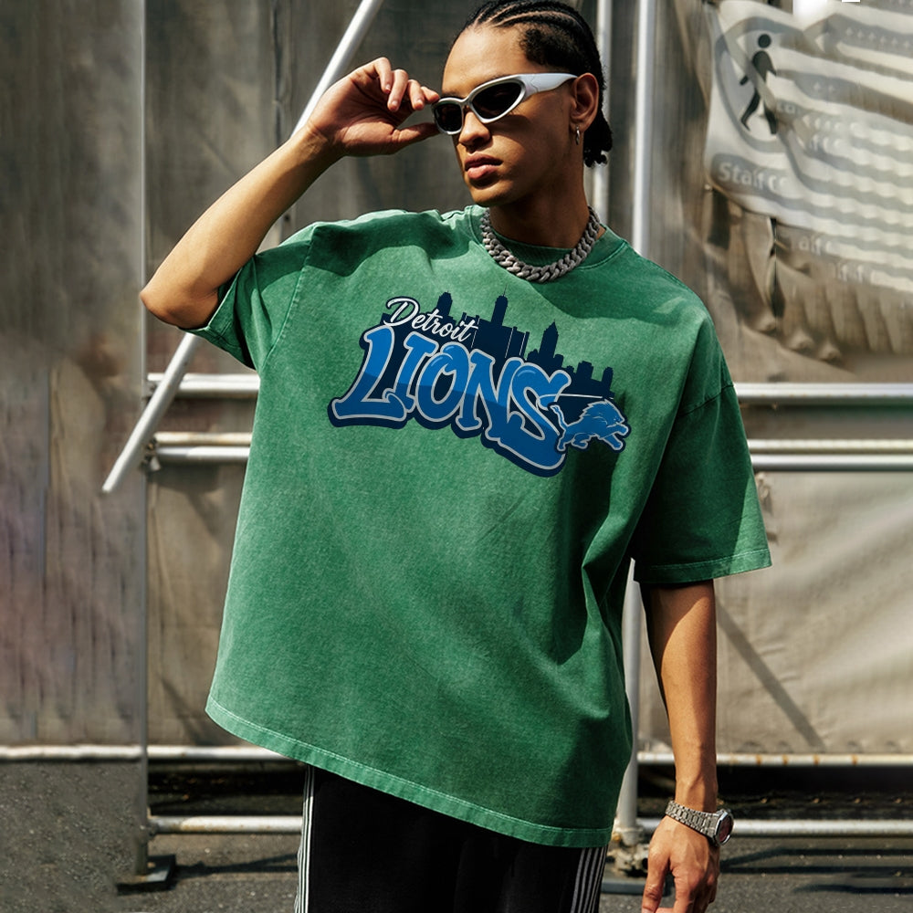 Detroit Lions Unisex Vintage Washed T-shirt