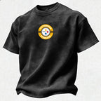 Pittsburgh Steelers Printed Unisex 100% Pure Cotton Washed T-Shirt