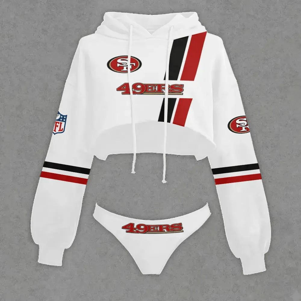 San Francisco 49ers Cropped Hoodie & Bottom Set Main image