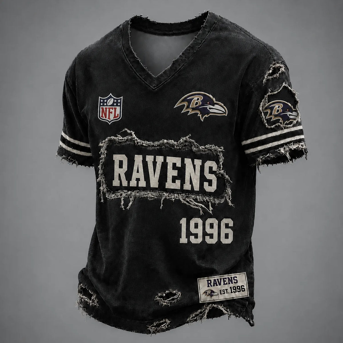 BAL x NFL LUXURY V-Neck T-Shirt 3005 DatND DVT