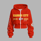 Kansas City Chiefs Zip-up hooded jacket and elastic-waist pants set | NFL