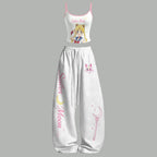 Sailor Moon Top & Elasticated Trousers Two-Piece Set