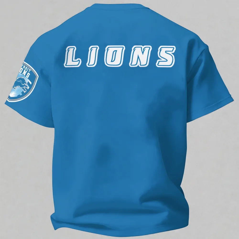¡°Detroit Lions¡± Printed Oversized Unisex T-shirt