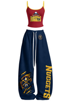 Denver Nuggets Tops & Elasticated Trousers Two-Piece Set