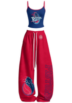 Detroit Pistons Tops & Elasticated Trousers Two-Piece Set