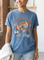 Women's Football Sunflower Touchdown Vibes Printed T-Shirt