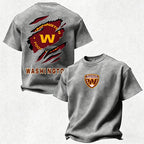 Washington Commanders Printed Unisex 100% Pure Cotton Washed T-Shirt