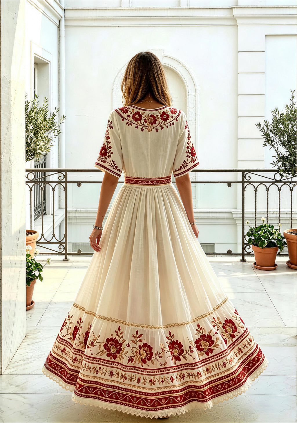 San Francisco 49ers Bohemian Floral Maxi Dress