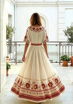 San Francisco 49ers Bohemian Floral Maxi Dress