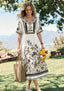 Pittsburgh Steelers Bohemian Black Gold Floral Maxi Dress