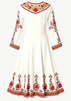 49ers Ethnic Floral Style Game‑Day Midi Dress
