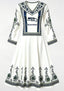 Seattle Seahawks Ethnic Green Floral Game‑Day Midi Dress