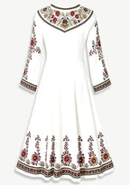 Pittsburgh Steelers Floral Ethnic Print Game‑Day Midi Dress