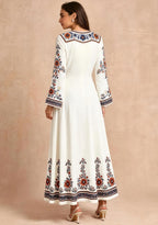 Chicago Bears Floral Ornate Print Game‑Day Midi Dress