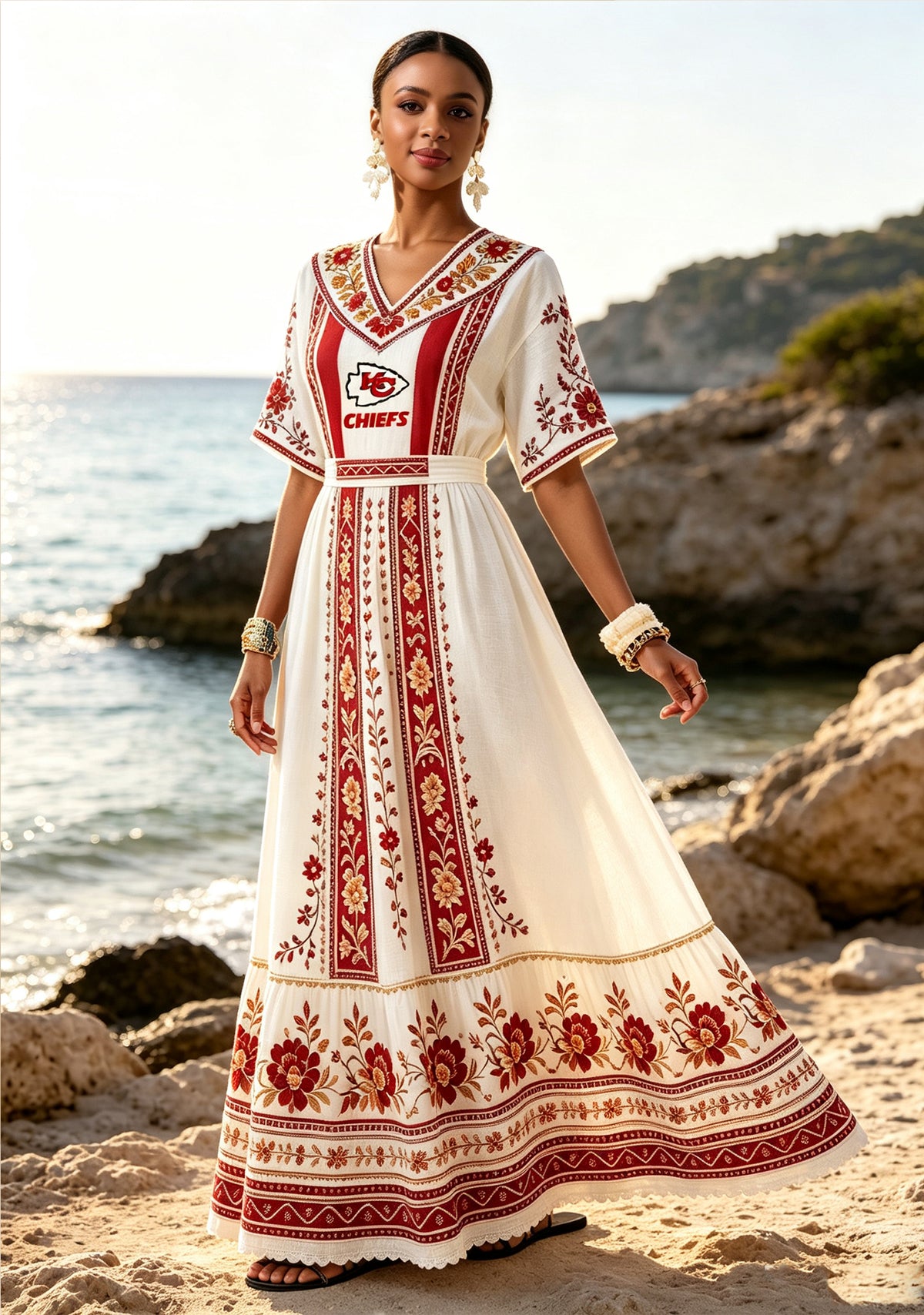 Kansas City Chiefs Bohemian Maxi Dress Main image