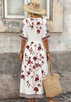 Buffalo Bills Boho Floral Vine Maxi Dress