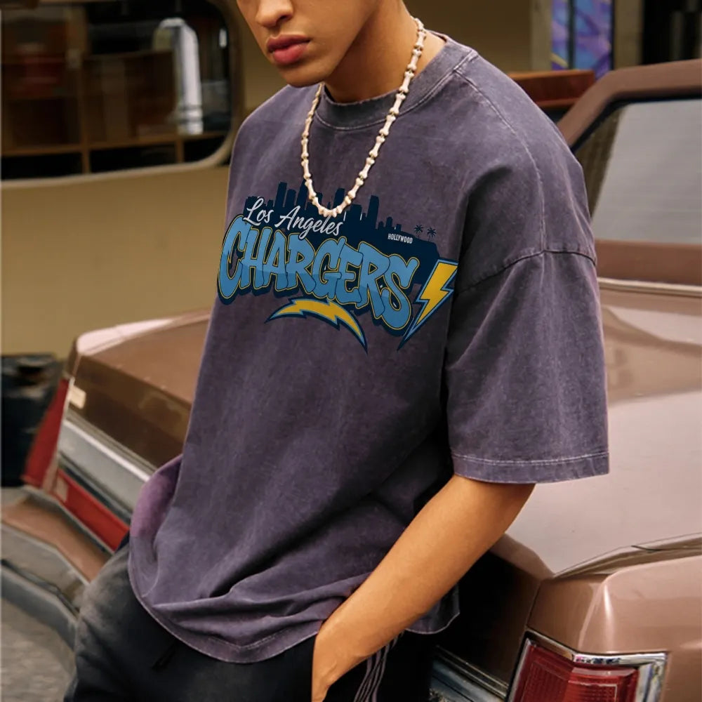 Los Angeles Chargers Unisex Vintage Washed T-shirt