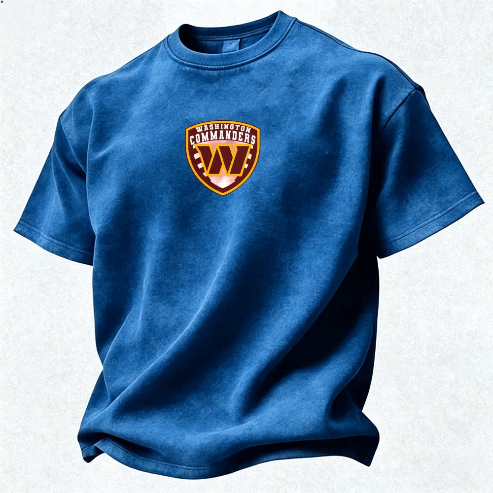 Washington Commanders Printed Unisex 100% Pure Cotton Washed T-Shirt
