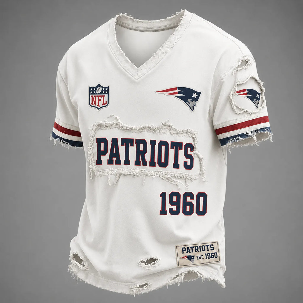 NE x NFL LUXURY V-Neck T-Shirt 3005 DatND DVT