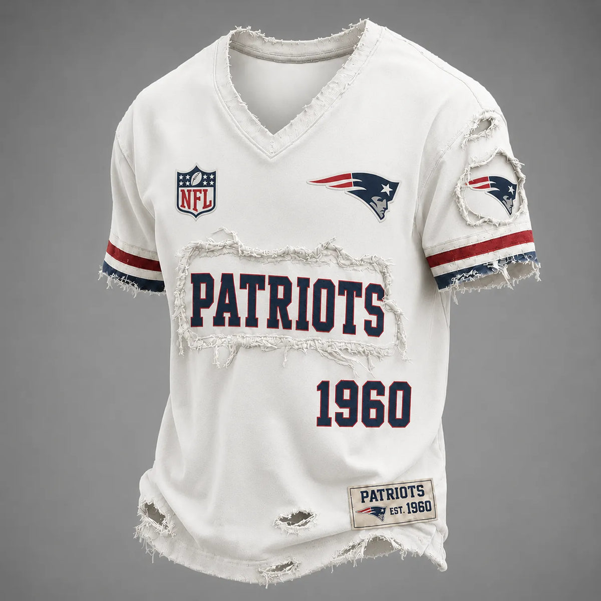 NE x NFL LUXURY V-Neck T-Shirt 3005 DatND DVT