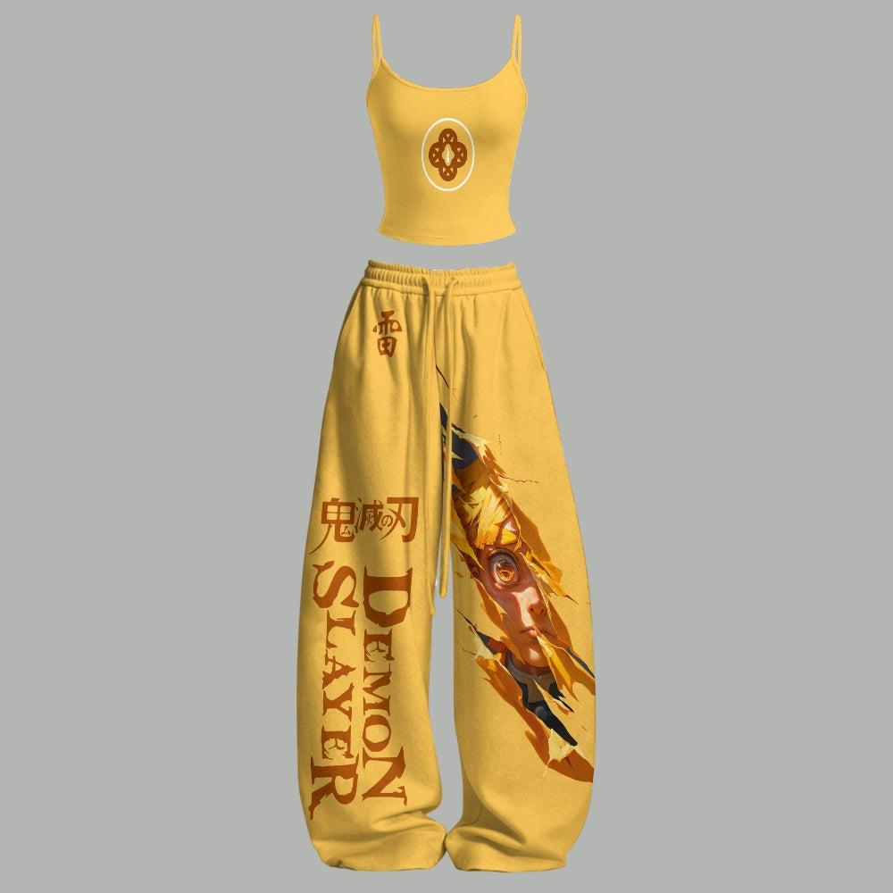 Demon Slayer Top & Elasticated Trousers Two-Piece Set Main image