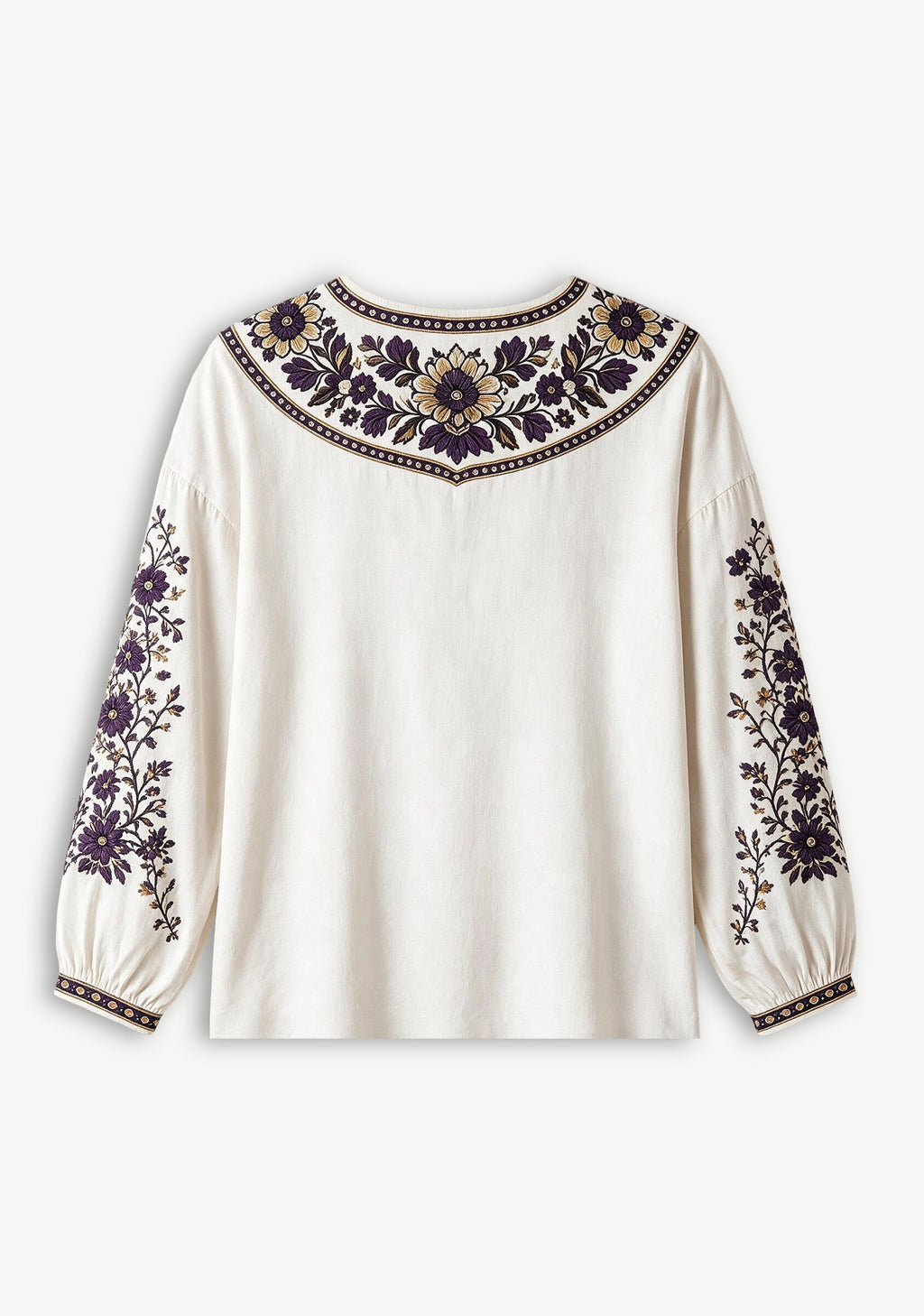 Baltimore Ravens Bohemian Floral Printed V-Neck Long Sleeve Shirt