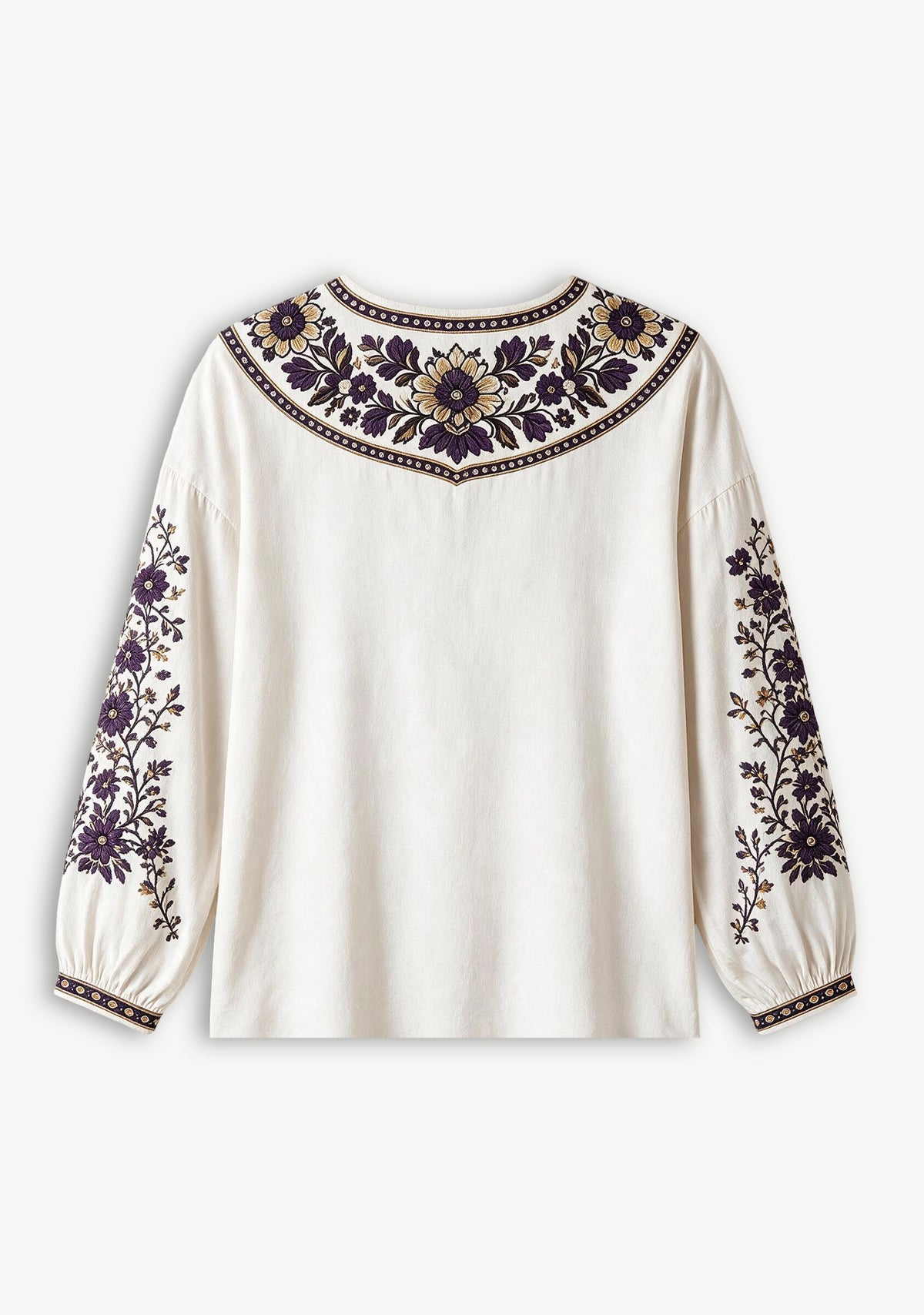 Baltimore Ravens Bohemian Floral Printed V-Neck Long Sleeve Shirt