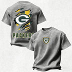 Green Bay Packers Printed Unisex 100% Pure Cotton Washed T-Shirt