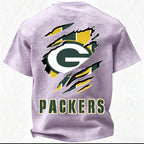 Green Bay Packers Printed Unisex 100% Pure Cotton Washed T-Shirt