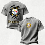 Pittsburgh Steelers Printed Unisex 100% Pure Cotton Washed T-Shirt