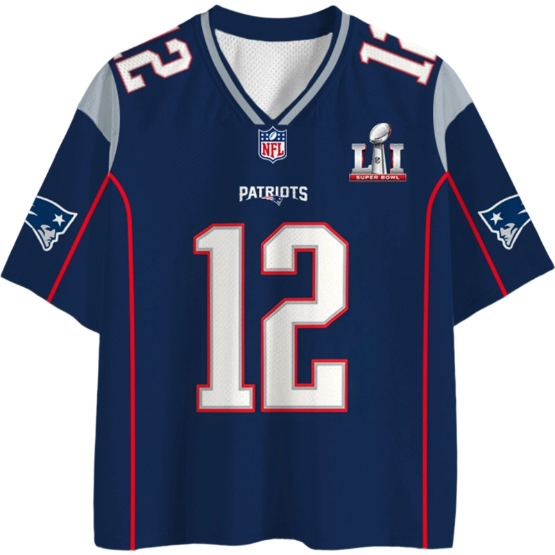 Patriots #12 Super Bowl LII Throwback Jersey Shirts
