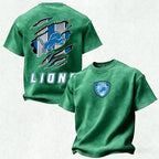 Detroit Lions Printed Unisex 100% Pure Cotton Washed T-Shirt