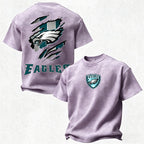 Philadelphia Eagles Printed Unisex 100% Pure Cotton Washed T-Shirt