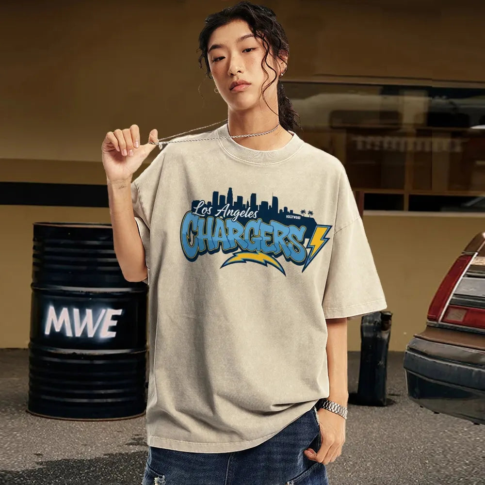 Los Angeles Chargers Unisex Vintage Washed T-shirt