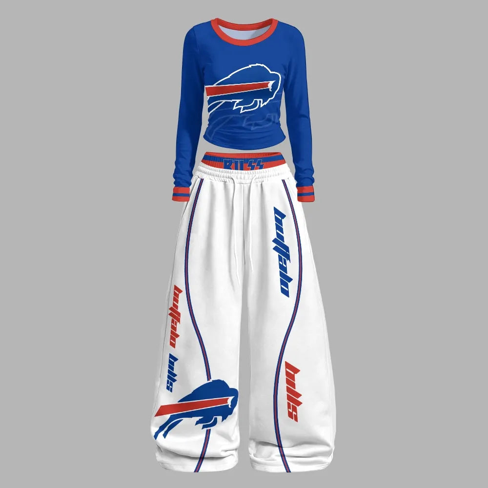 Buffalo Bills Long-Sleeved Double-Layer Stretch Pants Set | NFL Main image
