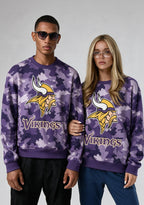 Minnesota Vikings Camo Graphic Crewneck Sweatshirt