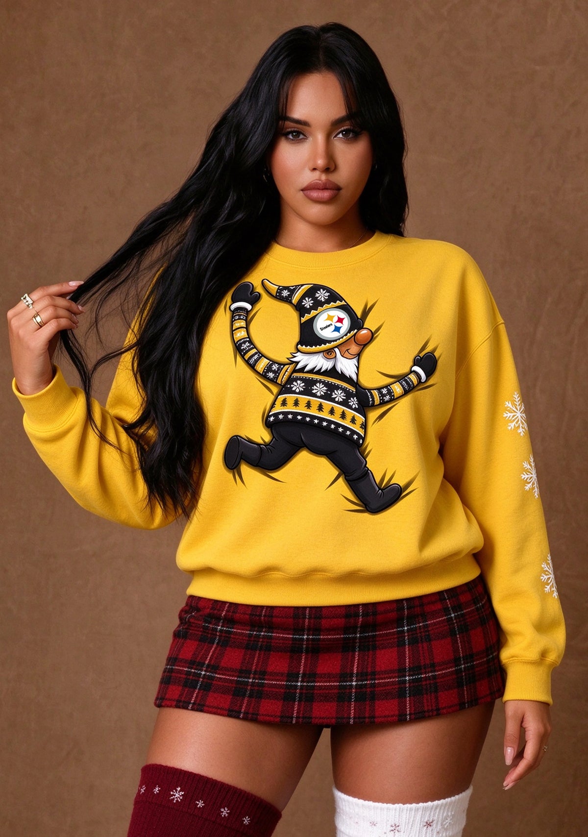 Women's Pittsburgh Steelers Christmas Crewneck Sweatshirt