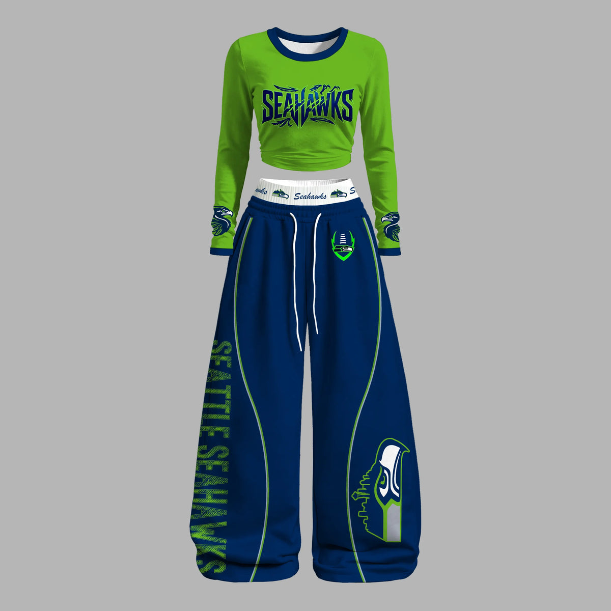 "Seattle Seahawks" Long-sleeved double-layer stretch pants set Main image
