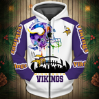 Minnesota Vikings 2026 New 3D Graphic Hoodie