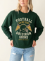 Women's Football Game Day Helmet Gridiron Grind Printed Long-Sleeve T-Shirt