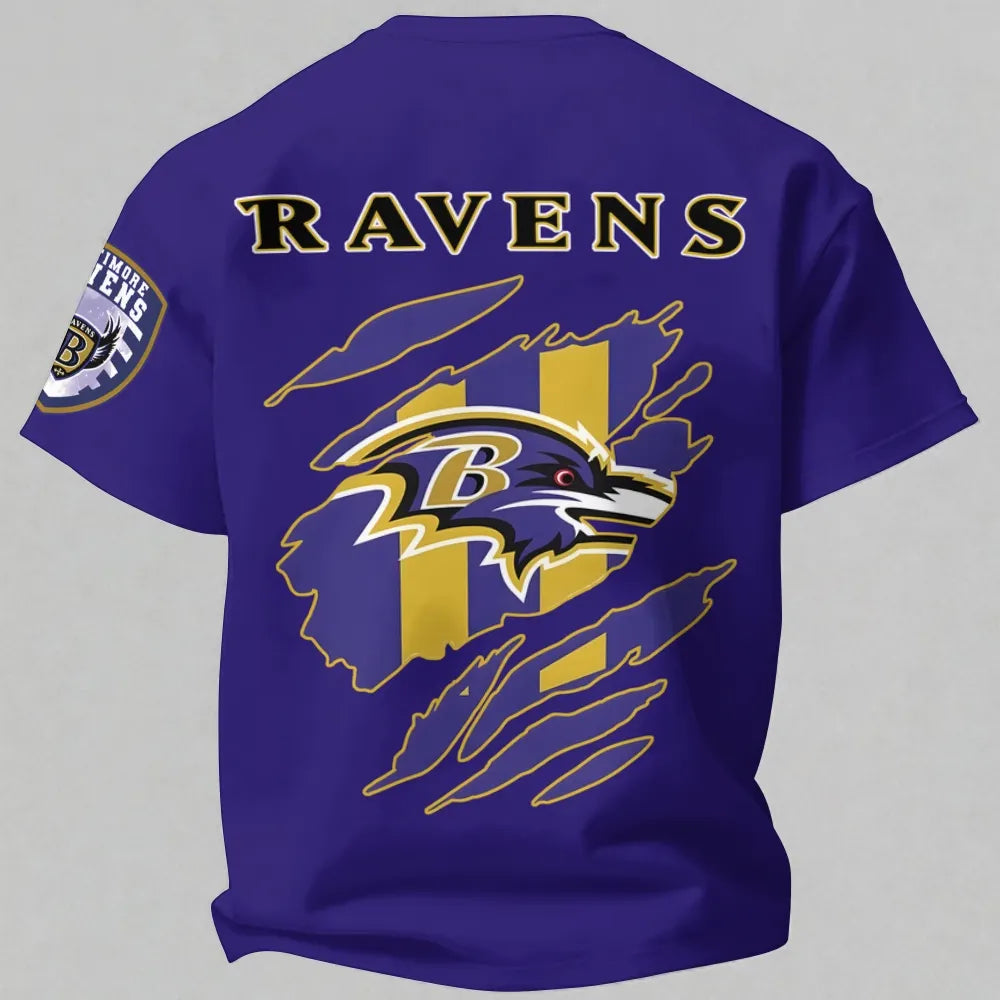 "Baltimore Ravens" Printed Oversized Unisex T-shirt